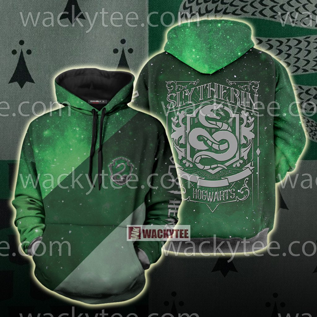 Slytherin House Hogwarts Harry Potter New Unisex 3D T-shirt Hoodie S