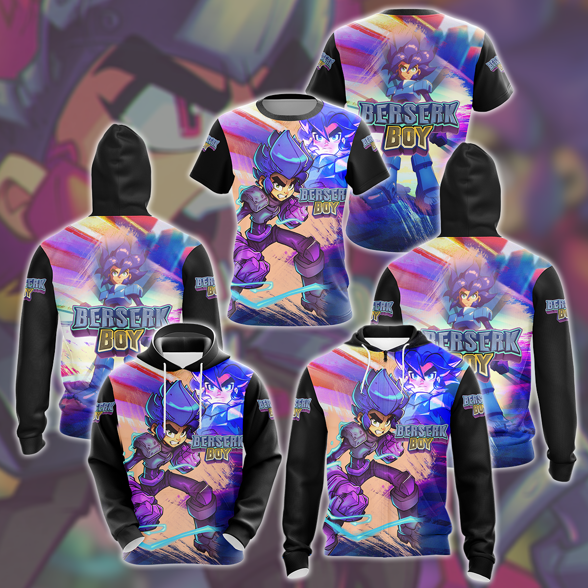 Berserk Boy Video Game All Over Printed T-shirt Tank Top Zip Hoodie Pullover Hoodie Hawaiian Shirt Beach Shorts Joggers