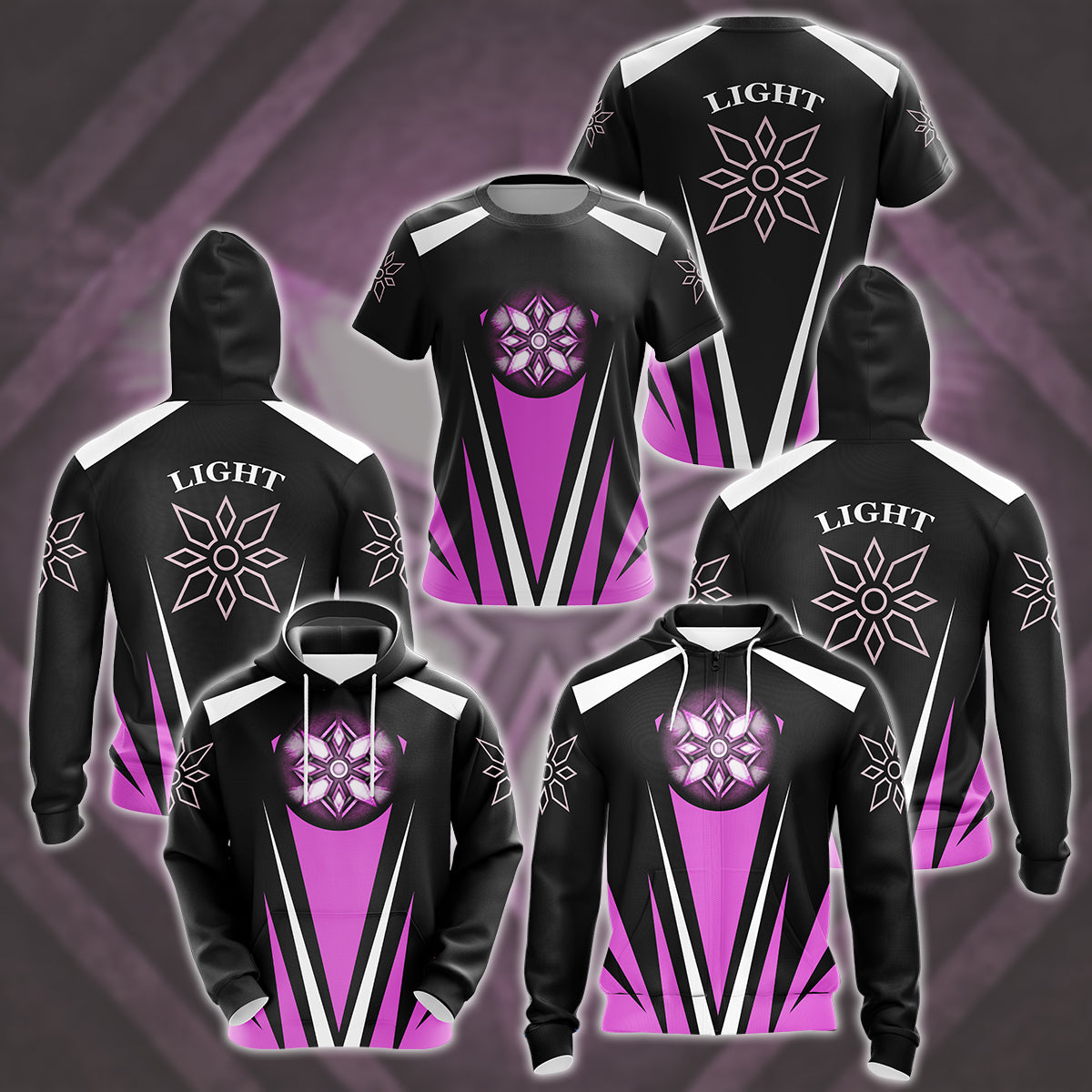 Digimon The Crest Of Light Video Game All Over Printed T-shirt Tank Top Zip Hoodie Pullover Hoodie Hawaiian Shirt Beach Shorts Joggers