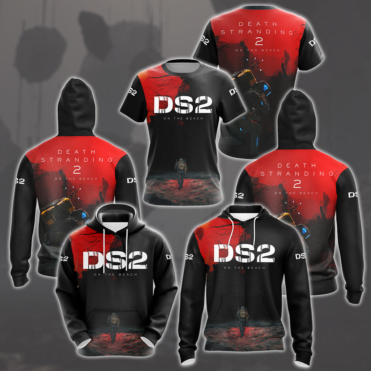 Death Stranding 2: On the Beach Video Game All Over Printed T-shirt Tank Top Zip Hoodie Pullover Hoodie Hawaiian Shirt Beach Shorts Joggers