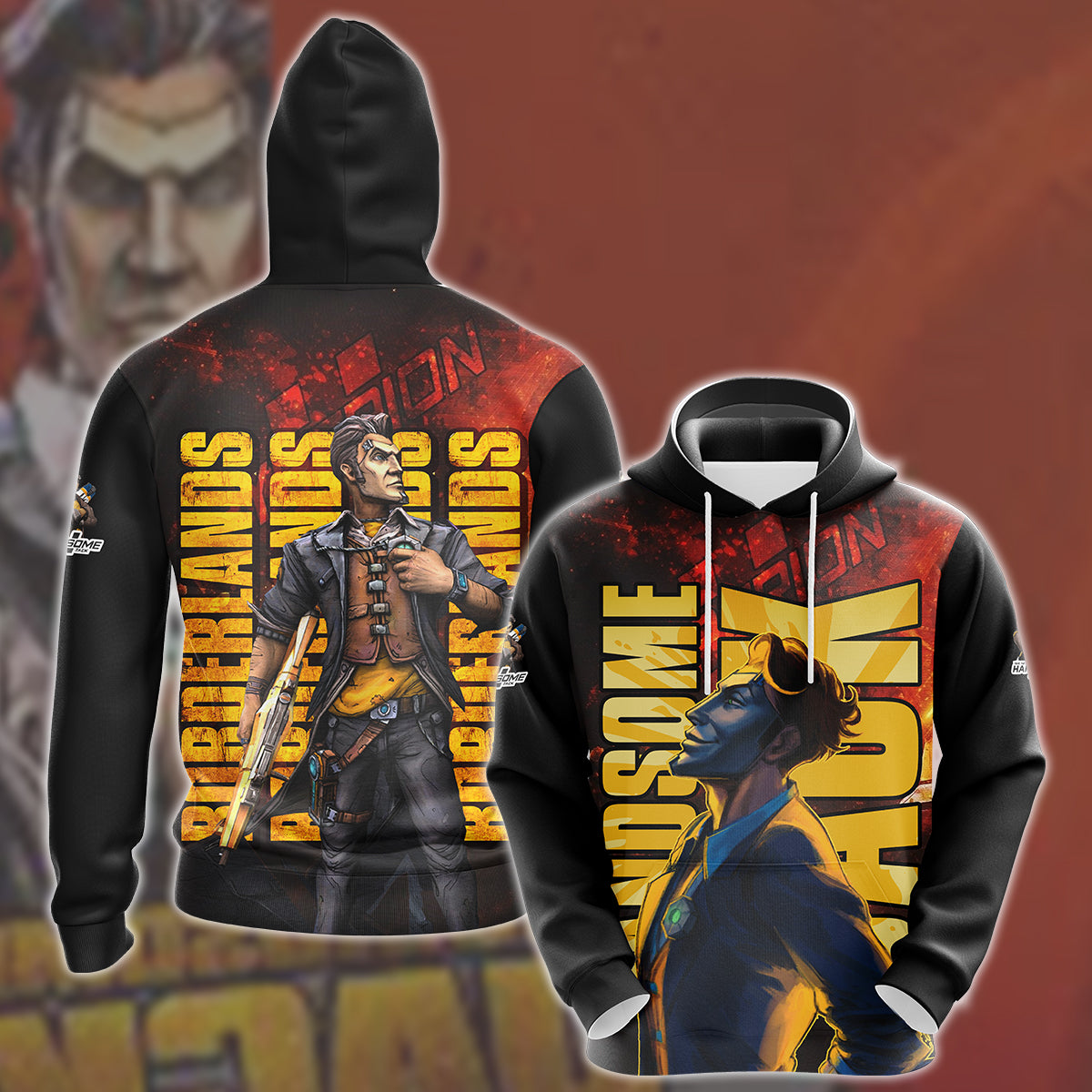 Borderlands Handsome Jack Video Game All Over Printed T-shirt Tank Top Zip Hoodie Pullover Hoodie Hawaiian Shirt Beach Shorts Joggers Hoodie S