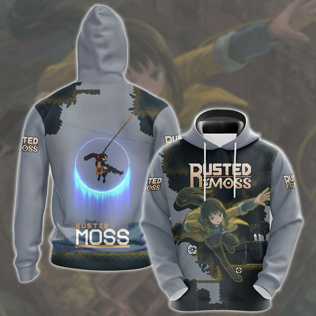 Rusted Moss Video Game All Over Printed T-shirt Tank Top Zip Hoodie Pullover Hoodie Hawaiian Shirt Beach Shorts Joggers Hoodie S