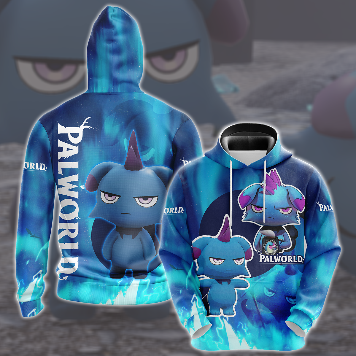 Palworld Video Game All Over Printed T-shirt Tank Top Zip Hoodie Pullover Hoodie Hawaiian Shirt Beach Shorts Joggers Hoodie S
