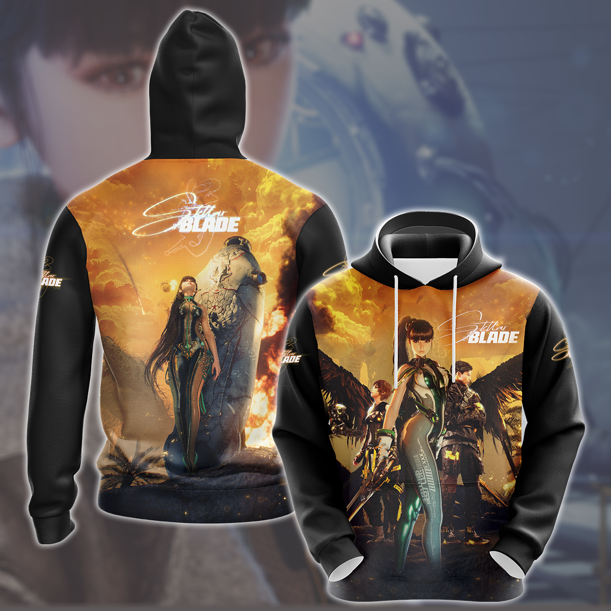 Stellar Blade Video Game All Over Printed T-shirt Tank Top Zip Hoodie Pullover Hoodie Hawaiian Shirt Beach Shorts Joggers Hoodie S