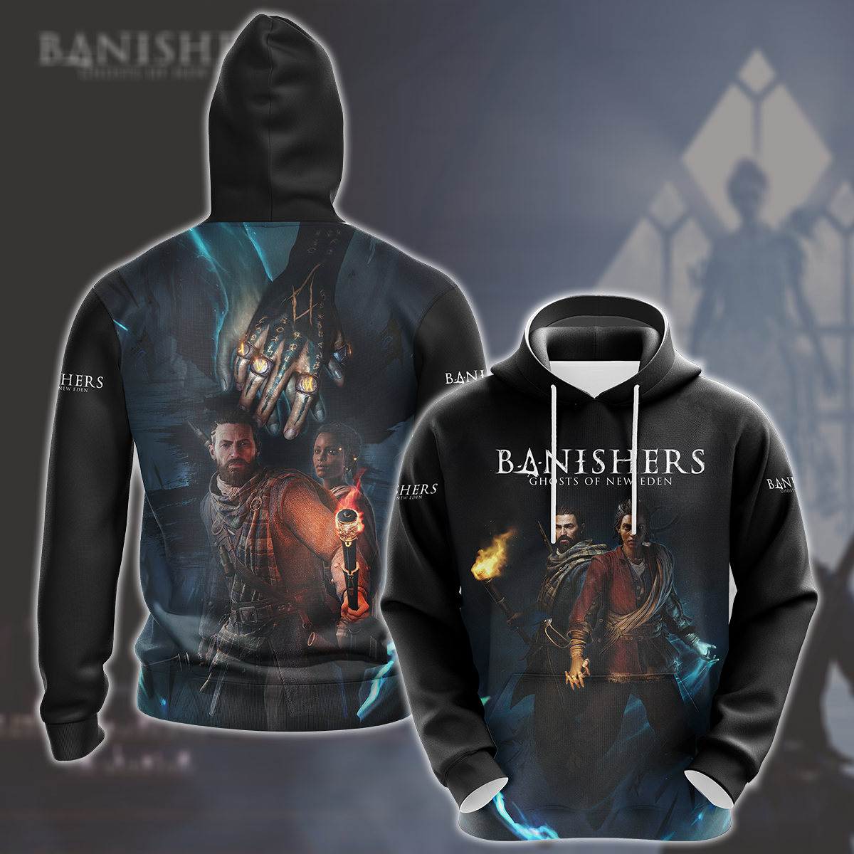 Banishers: Ghosts of New Eden Video Game All Over Printed T-shirt Tank Top Zip Hoodie Pullover Hoodie Hawaiian Shirt Beach Shorts Joggers Hoodie S