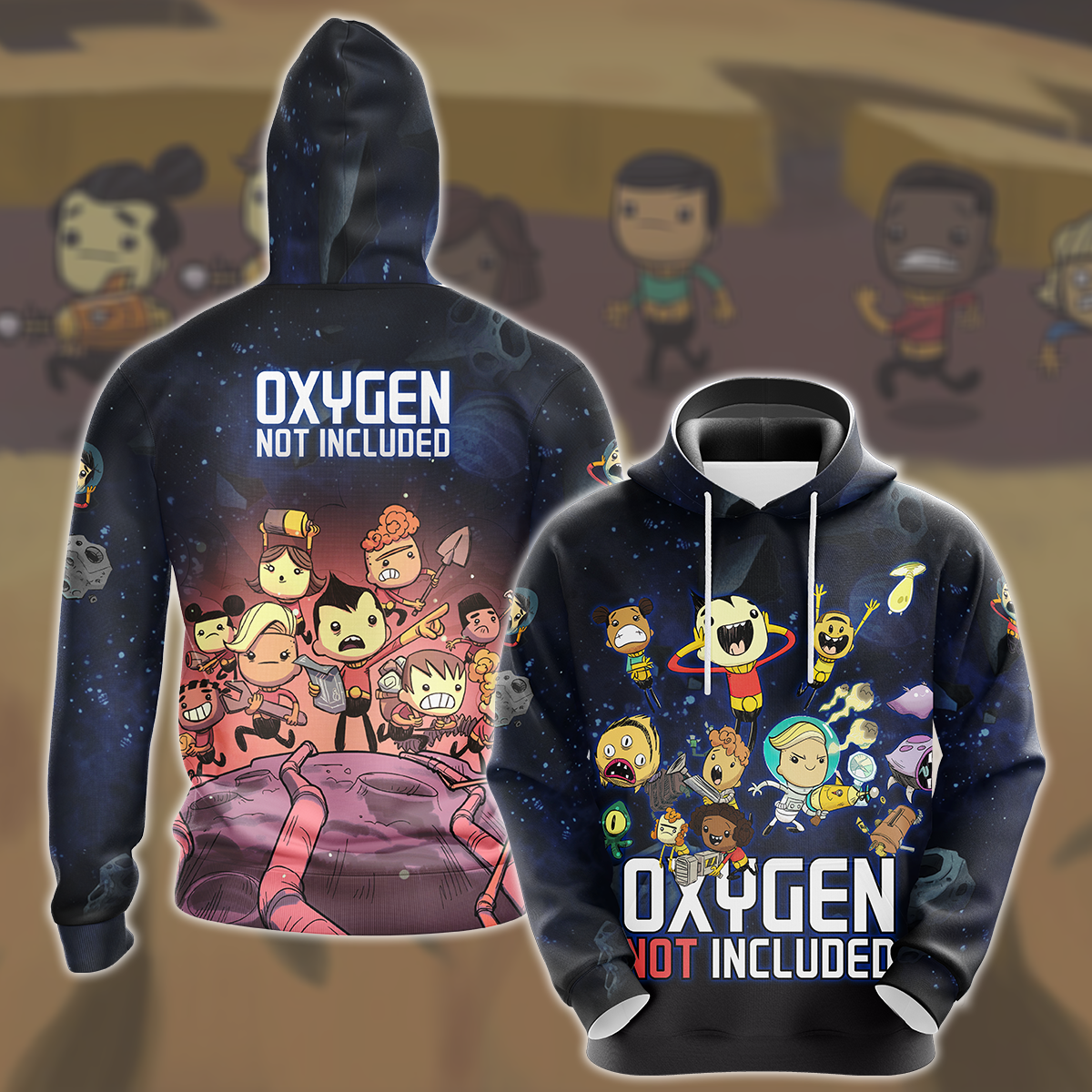 Oxygen not Included Video Game All Over Printed T-shirt Tank Top Zip Hoodie Pullover Hoodie Hawaiian Shirt Beach Shorts Joggers Hoodie S