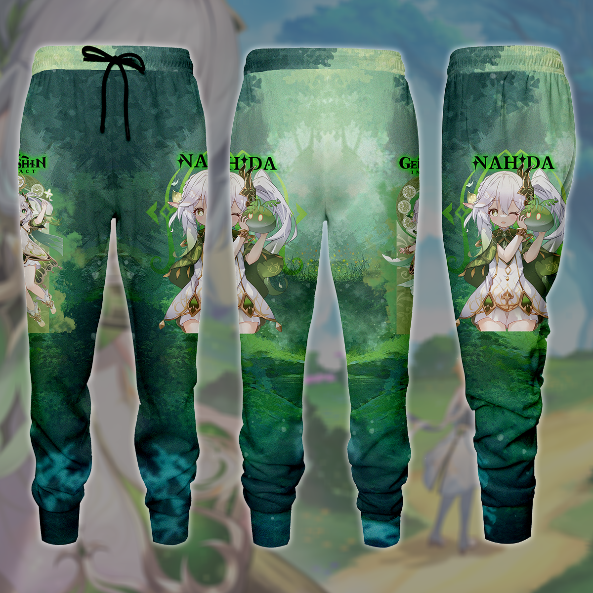Genshin Impact Nahida Video Game All Over Printed T-shirt Tank Top Zip Hoodie Pullover Hoodie Hawaiian Shirt Beach Shorts Joggers Joggers S