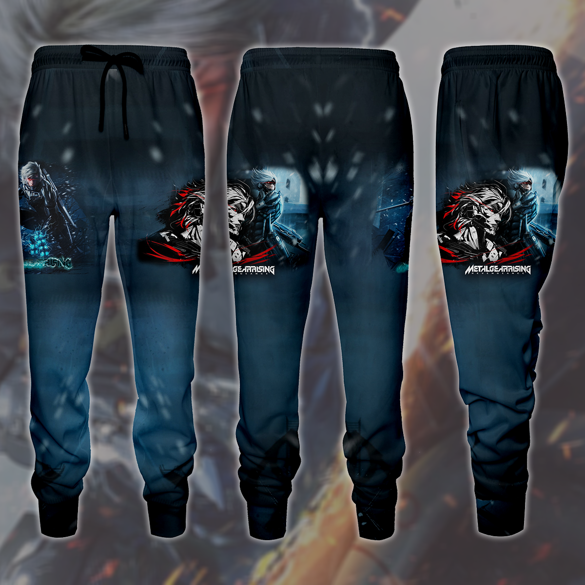 Metal Gear Rising: Revengeance Video Game All Over Printed T-shirt Tank Top Zip Hoodie Pullover Hoodie Hawaiian Shirt Beach Shorts Joggers Joggers S