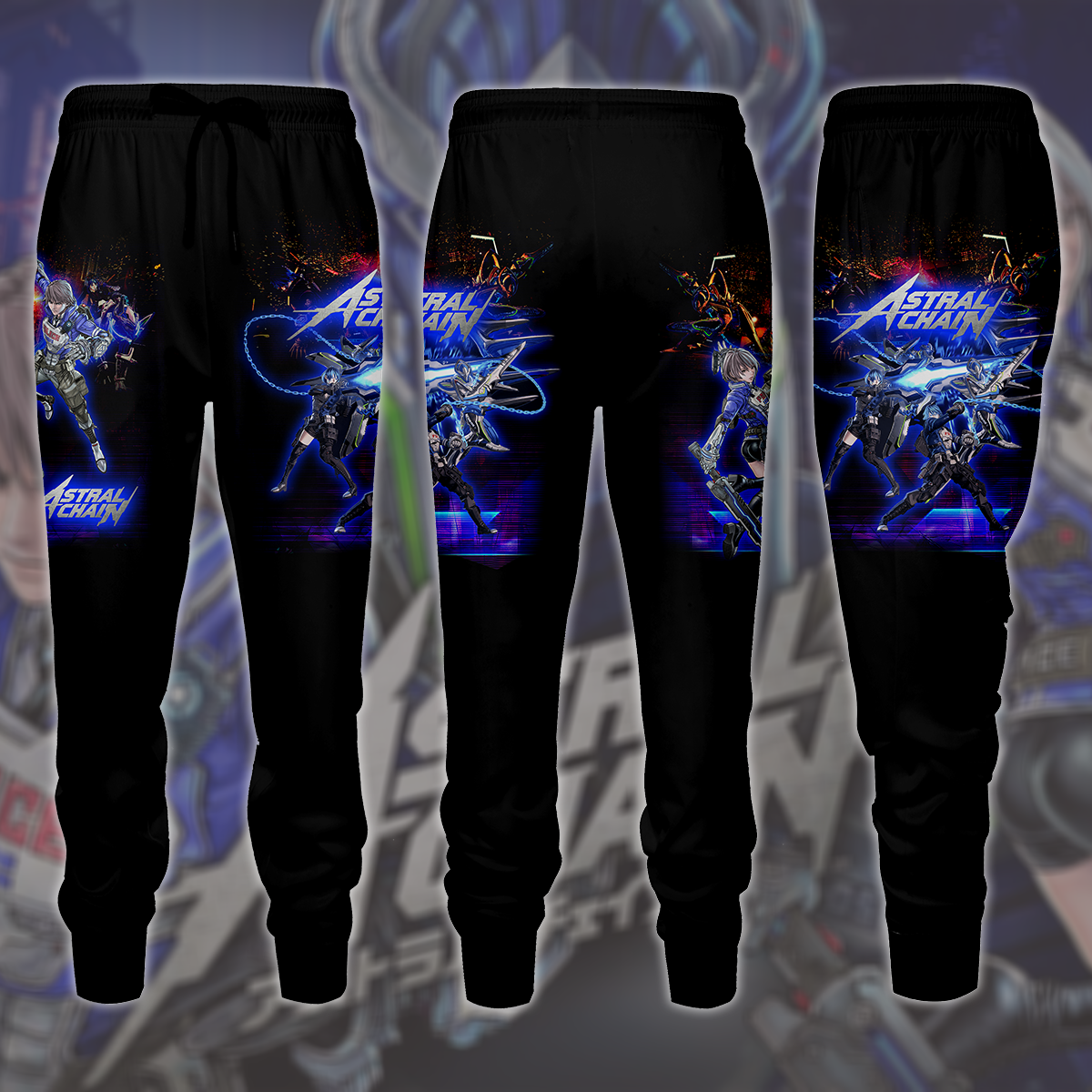 Astral Chain Video Game All Over Printed T-shirt Tank Top Zip Hoodie Pullover Hoodie Hawaiian Shirt Beach Shorts Joggers Joggers S