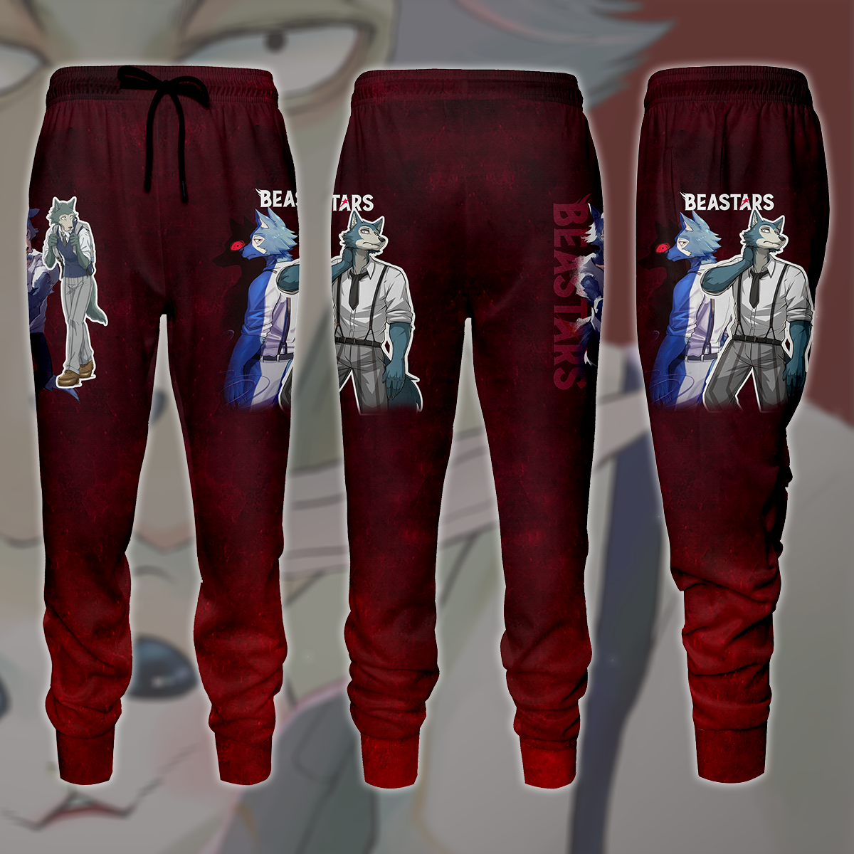BEASTARS Anime All Over Printed T-shirt Tank Top Zip Hoodie Pullover Hoodie Hawaiian Shirt Beach Shorts Joggers Joggers S