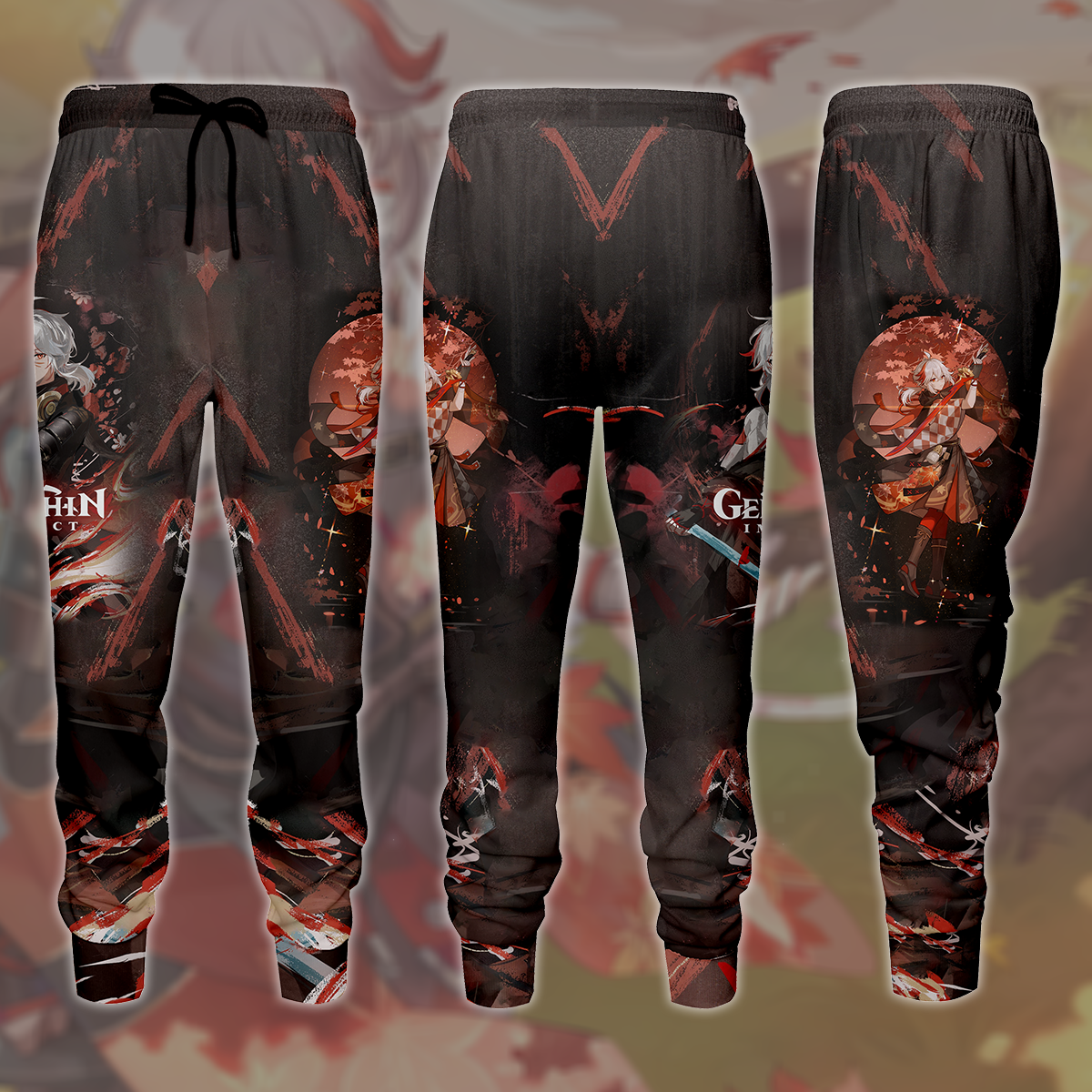 Genshin Impact Kaedehara Kazuha Video Game All Over Printed T-shirt Tank Top Zip Hoodie Pullover Hoodie Hawaiian Shirt Beach Shorts Joggers Joggers S