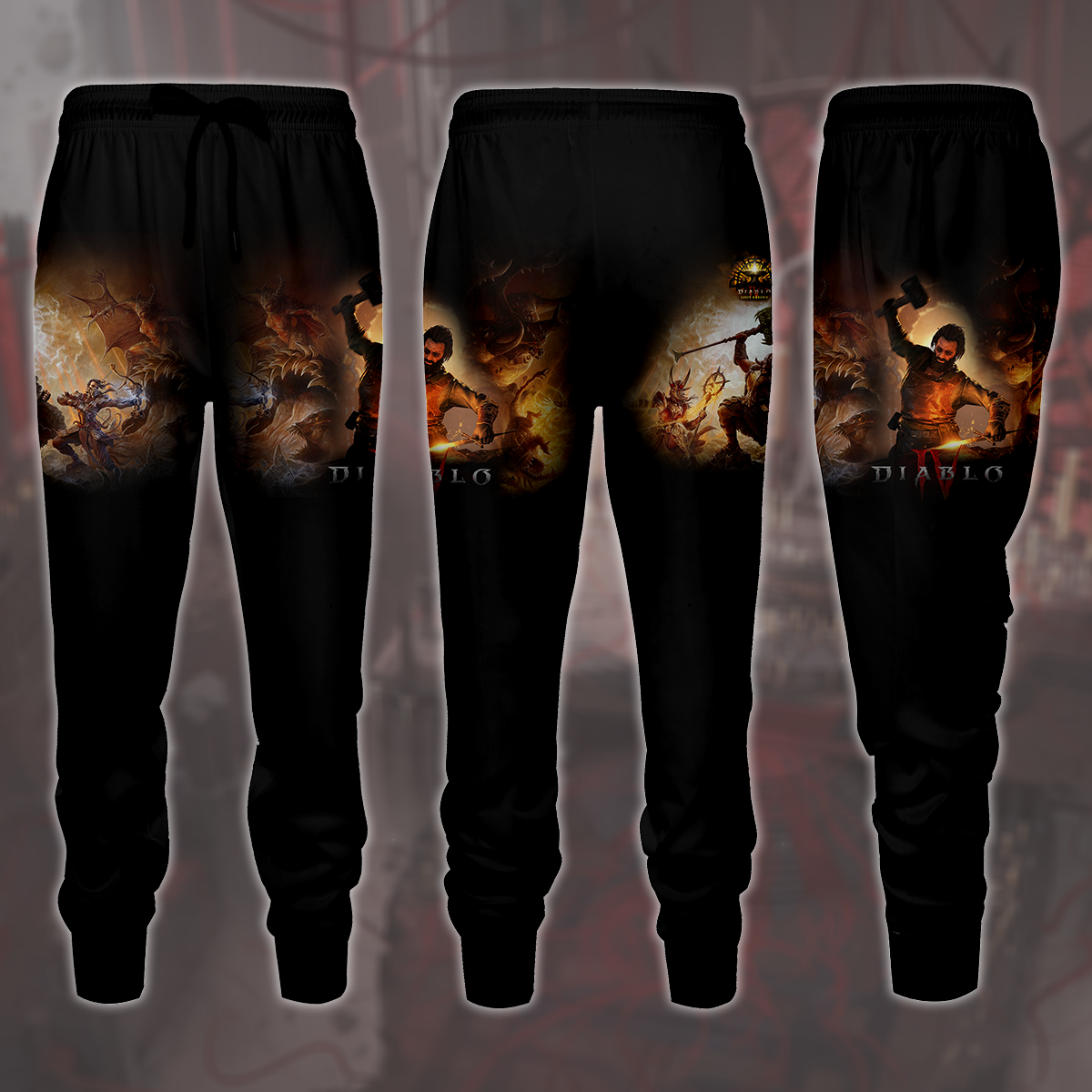 Diablo IV: Loot Reborn Video Game All Over Printed T-shirt Tank Top Zip Hoodie Pullover Hoodie Hawaiian Shirt Beach Shorts Joggers