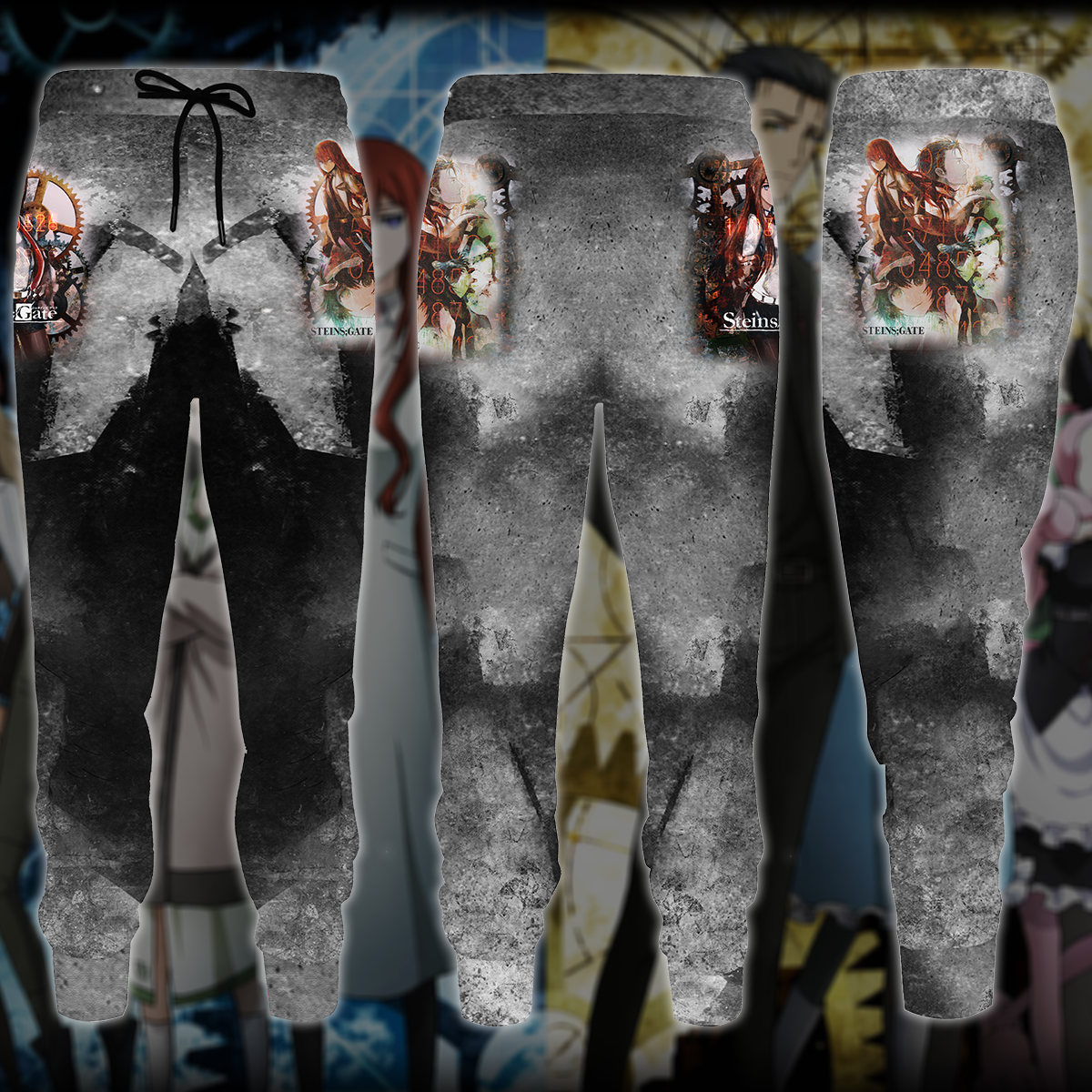 Steins;Gate Anime All-Over T-shirt Hoodie Tank Top Hawaiian Shirt Beach Shorts Joggers Joggers S