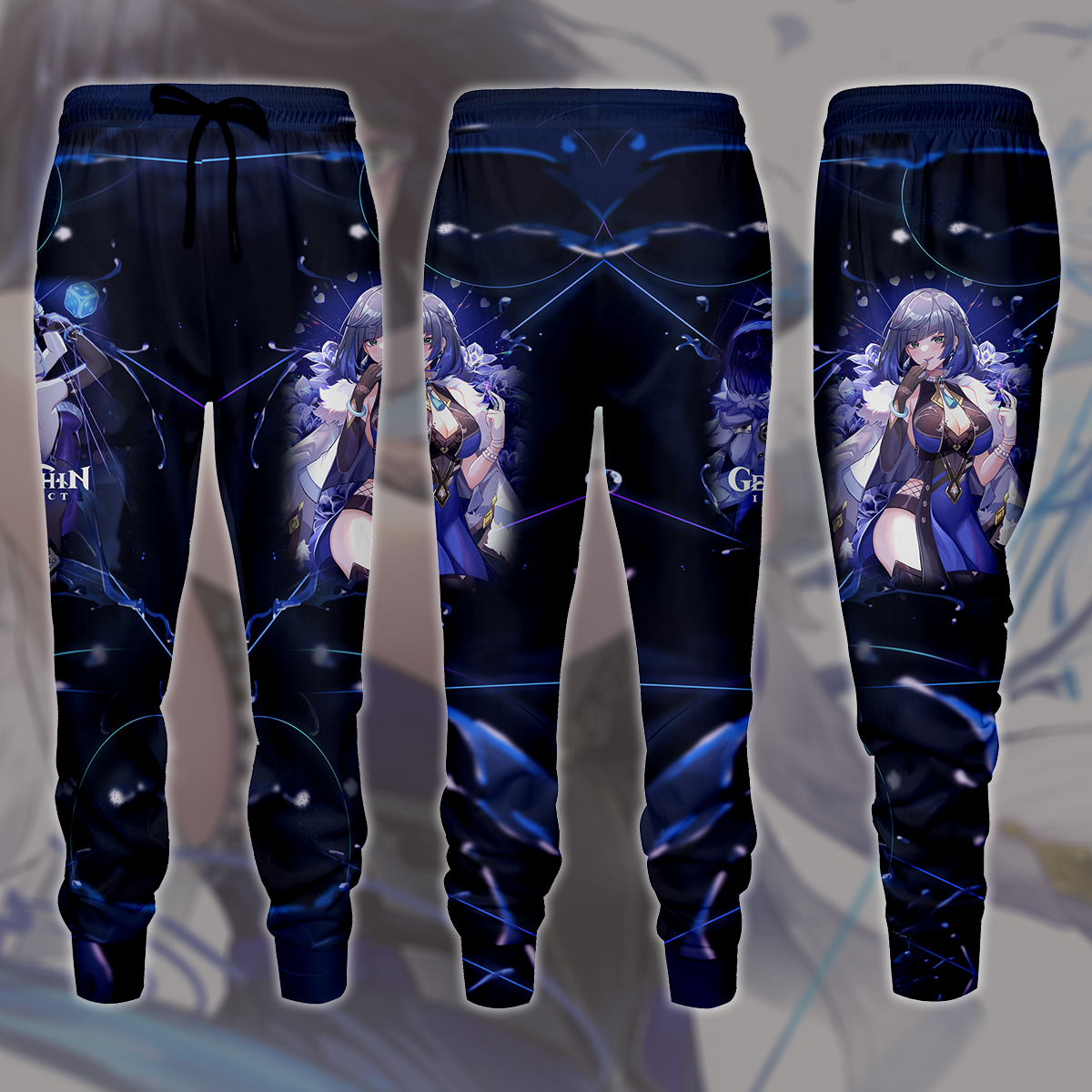 Genshin Impact Yelan Video Game All Over Printed T-shirt Tank Top Zip Hoodie Pullover Hoodie Hawaiian Shirt Beach Shorts Joggers Joggers S