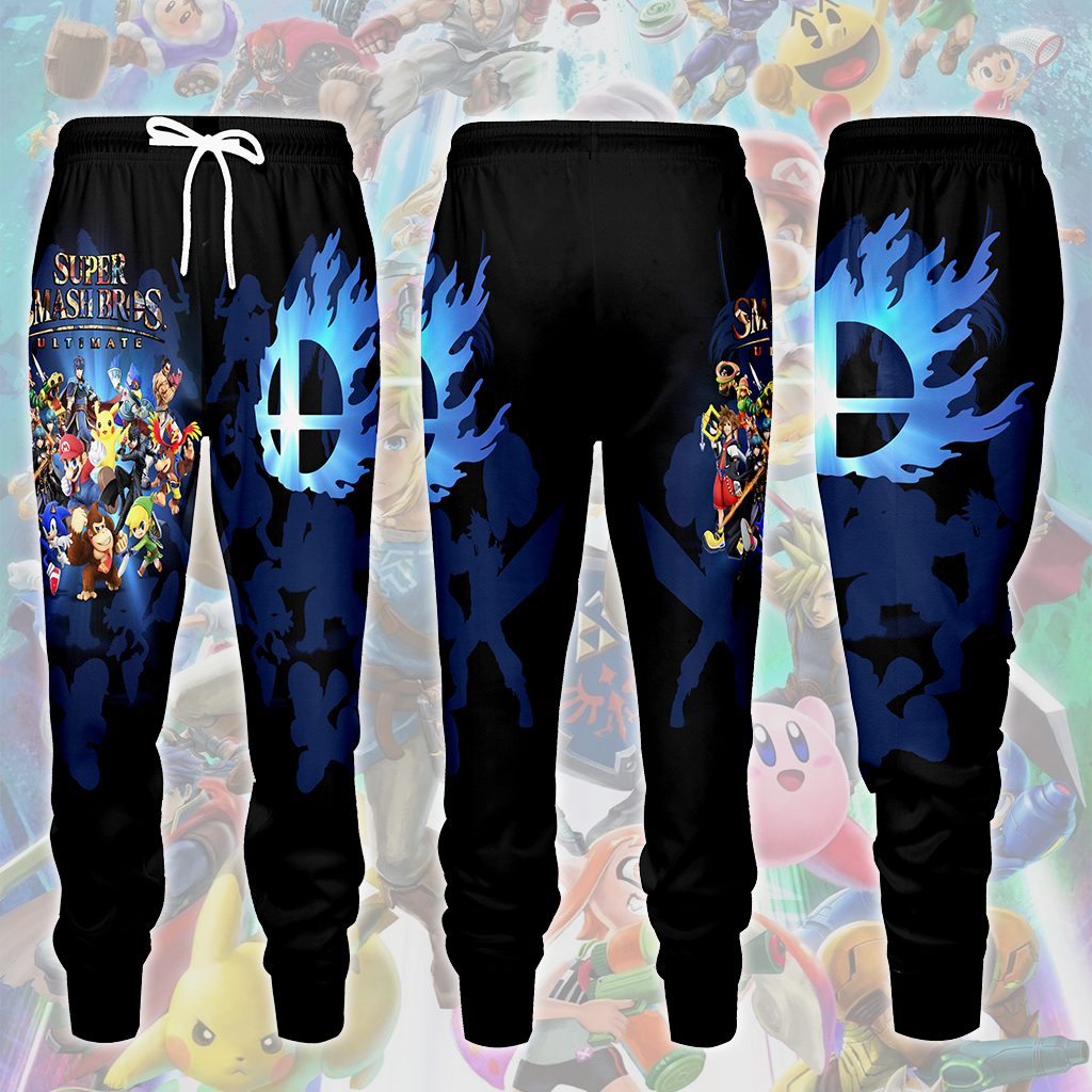 Super Smash Bros. Ultimate Video Game All Over Printed T-shirt Tank Top Zip Hoodie Pullover Hoodie Hawaiian Shirt Beach Shorts Joggers Joggers S