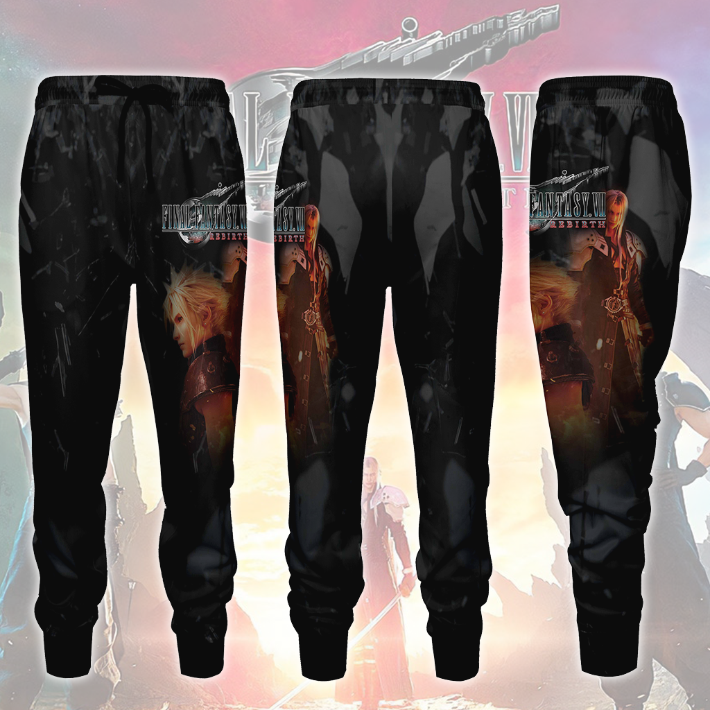 Final Fantasy VII Rebirth Video Game All Over Printed T-shirt Tank Top Zip Hoodie Pullover Hoodie Hawaiian Shirt Beach Shorts Joggers Joggers S