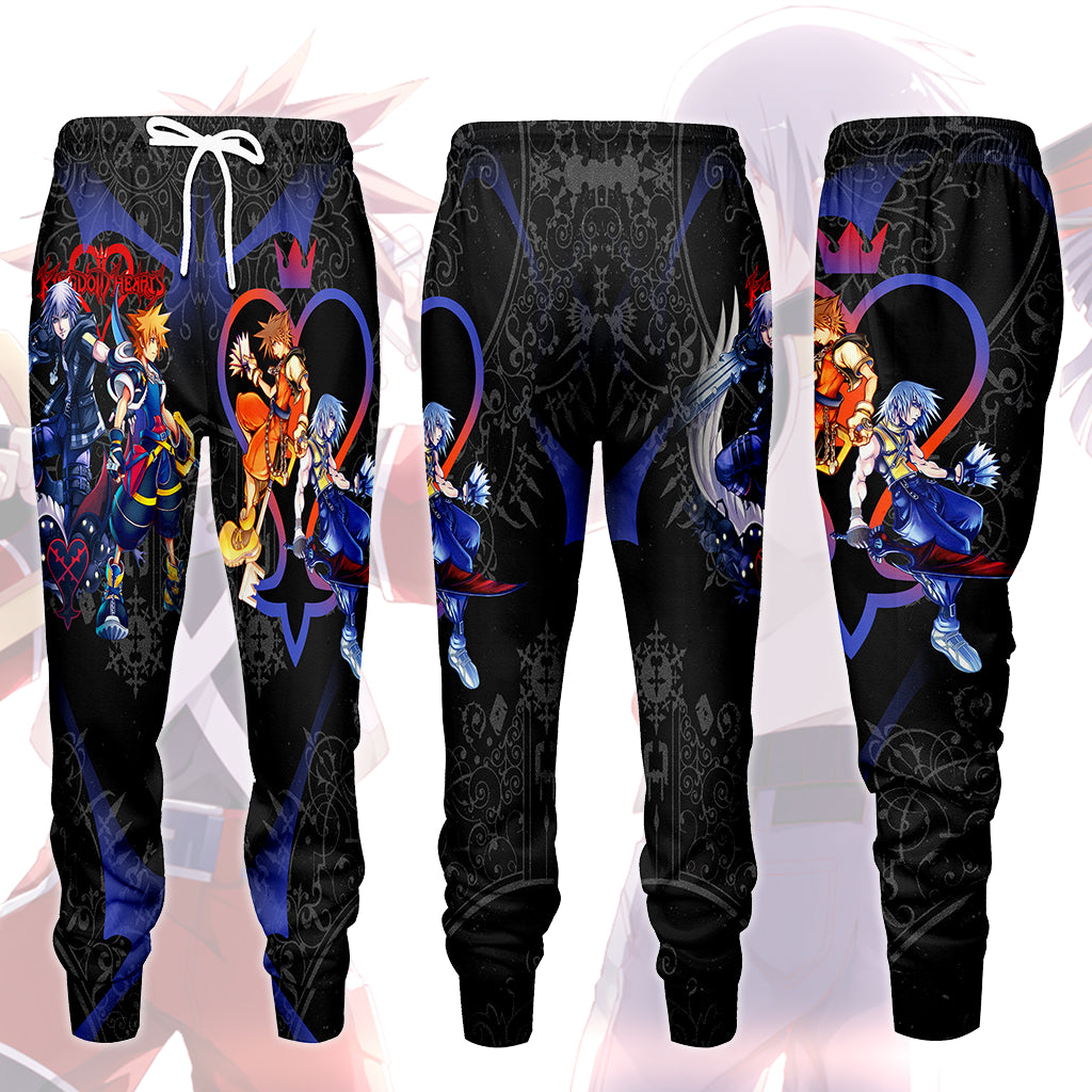 Kingdom Hearts Sora and Riku Video Game All Over Printed T-shirt Tank Top Zip Hoodie Pullover Hoodie Hawaiian Shirt Beach Shorts Joggers Joggers S