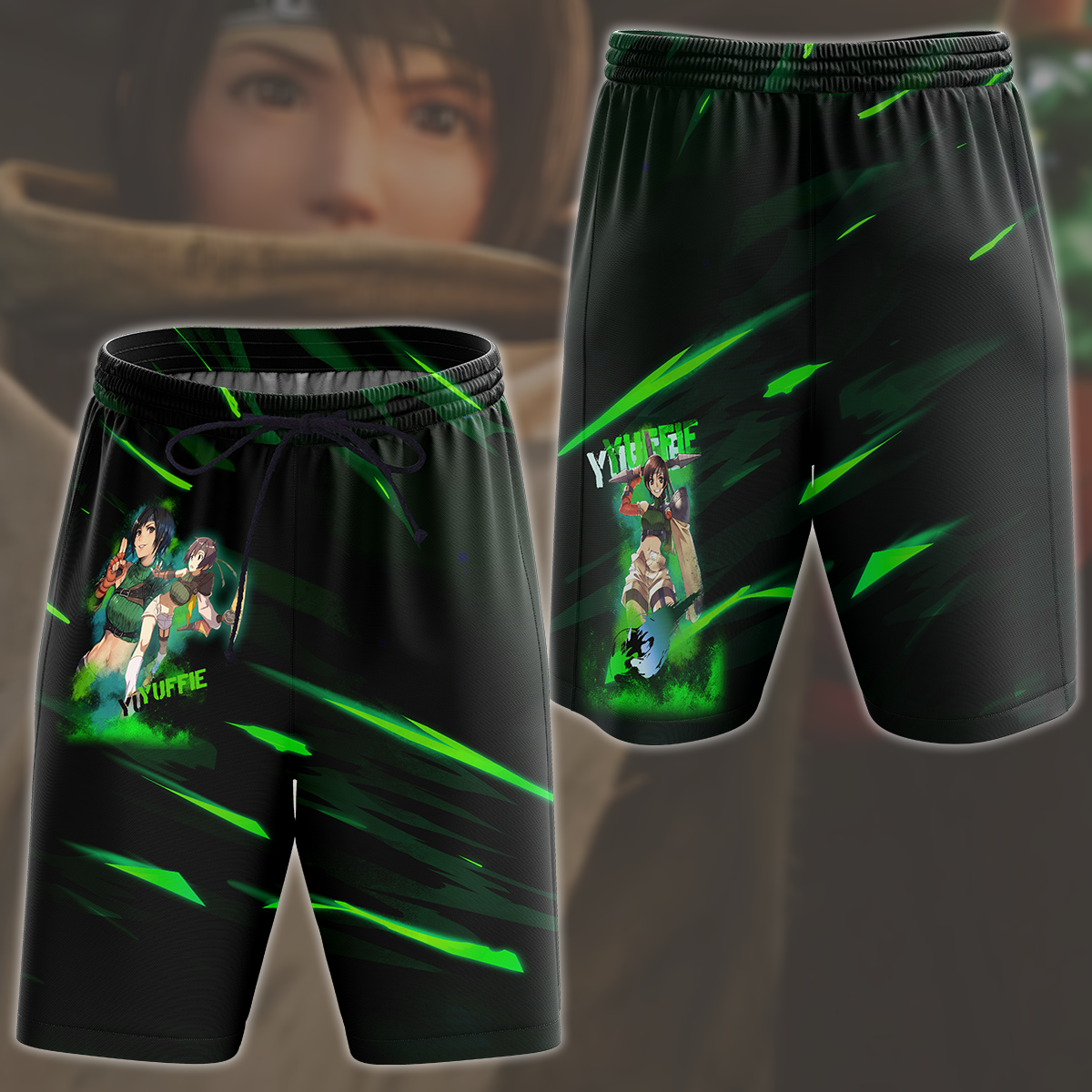 Final Fantasy VII Rebirth Yuffie Kisaragi Video Game All Over Printed T-shirt Tank Top Zip Hoodie Pullover Hoodie Hawaiian Shirt Beach Shorts Joggers Beach Shorts S
