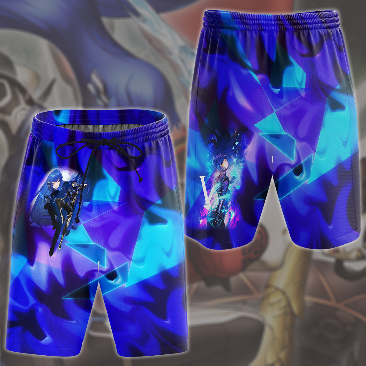 Shin Megami Tensei V Video Game All Over Printed T-shirt Tank Top Zip Hoodie Pullover Hoodie Hawaiian Shirt Beach Shorts Joggers Beach Shorts S