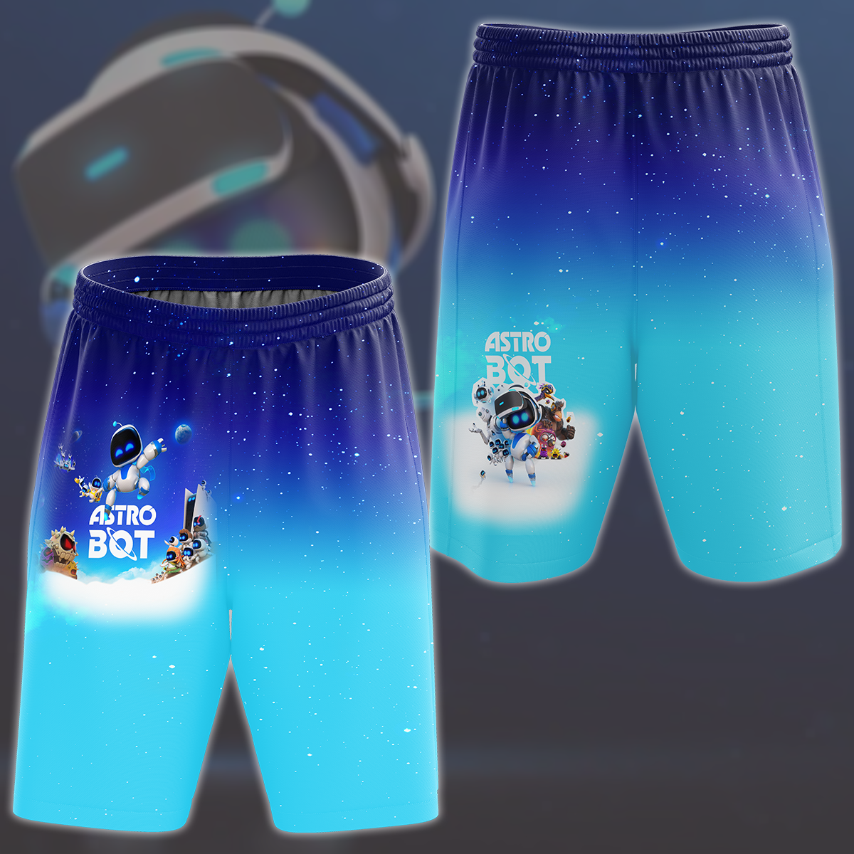 Astro Bot Video Game All Over Printed T-shirt Tank Top Zip Hoodie Pullover Hoodie Hawaiian Shirt Beach Shorts Joggers Beach Shorts S