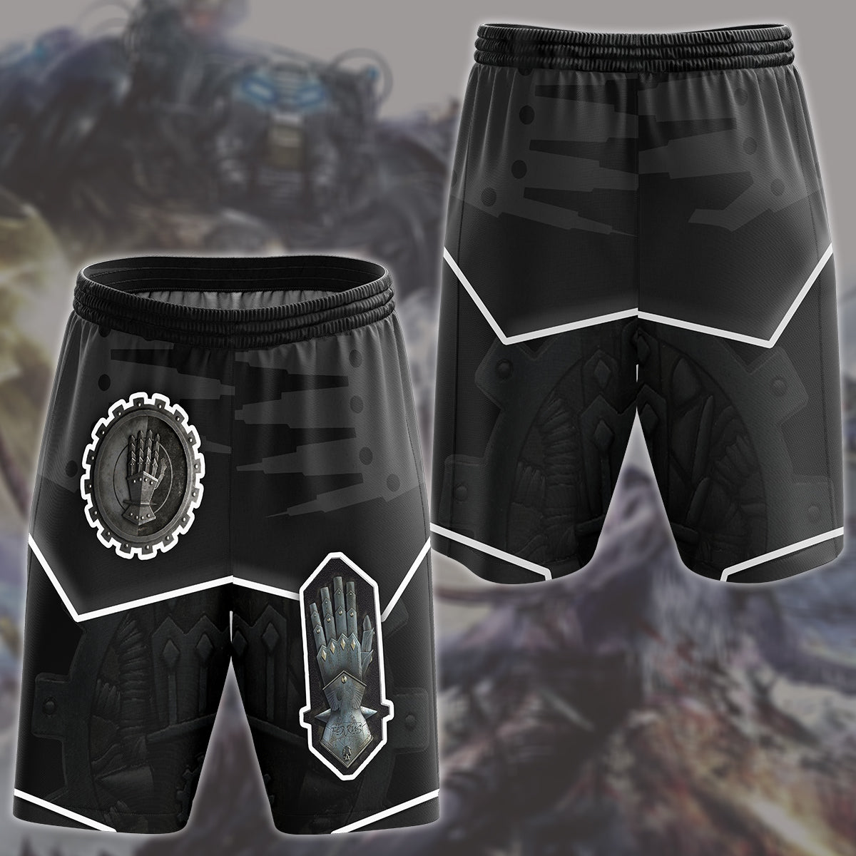 Warhammer 40K Iron Hands Video Game All Over Printed T-shirt Tank Top Zip Hoodie Pullover Hoodie Hawaiian Shirt Beach Shorts Joggers Beach Shorts S