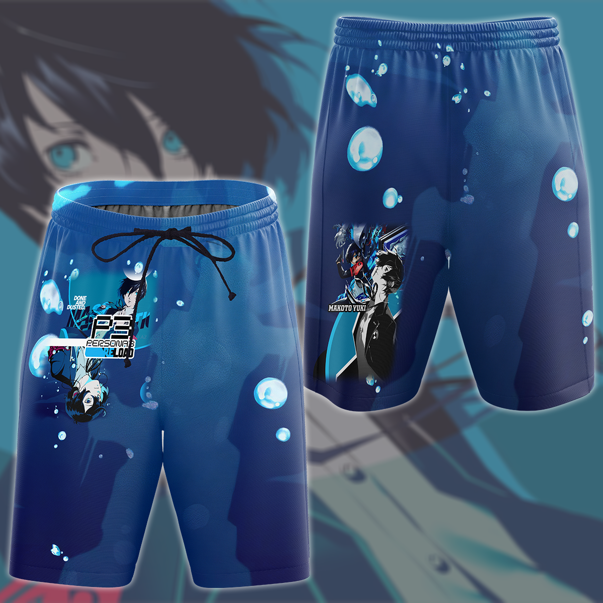 Persona 3 Reload Makoto Yuki Video Game All Over Printed T-shirt Tank Top Zip Hoodie Pullover Hoodie Hawaiian Shirt Beach Shorts Joggers Beach Shorts S