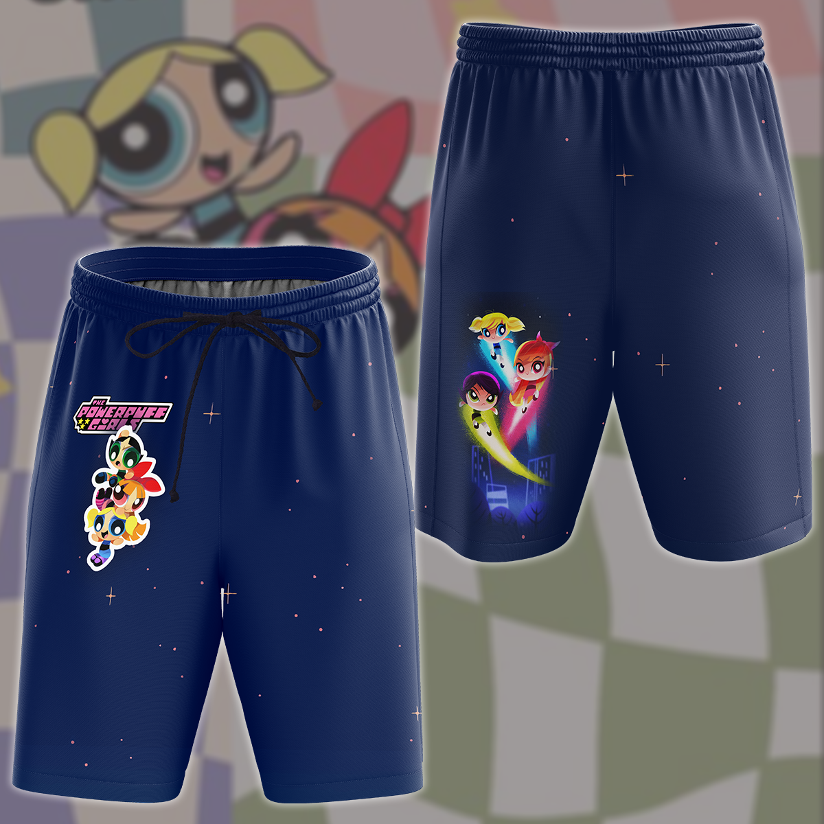 Powerpuff Girls TV Series All Over Printed T-shirt Tank Top Zip Hoodie Pullover Hoodie Hawaiian Shirt Beach Shorts Joggers Beach Shorts S