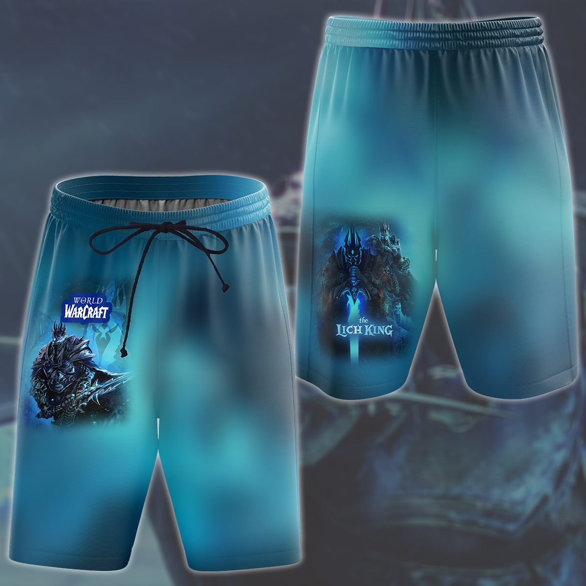 World Of Warcraft Arthas The Lich King Video Game All Over Printed T-shirt Tank Top Zip Hoodie Pullover Hoodie Hawaiian Shirt Beach Shorts Joggers Beach Shorts S