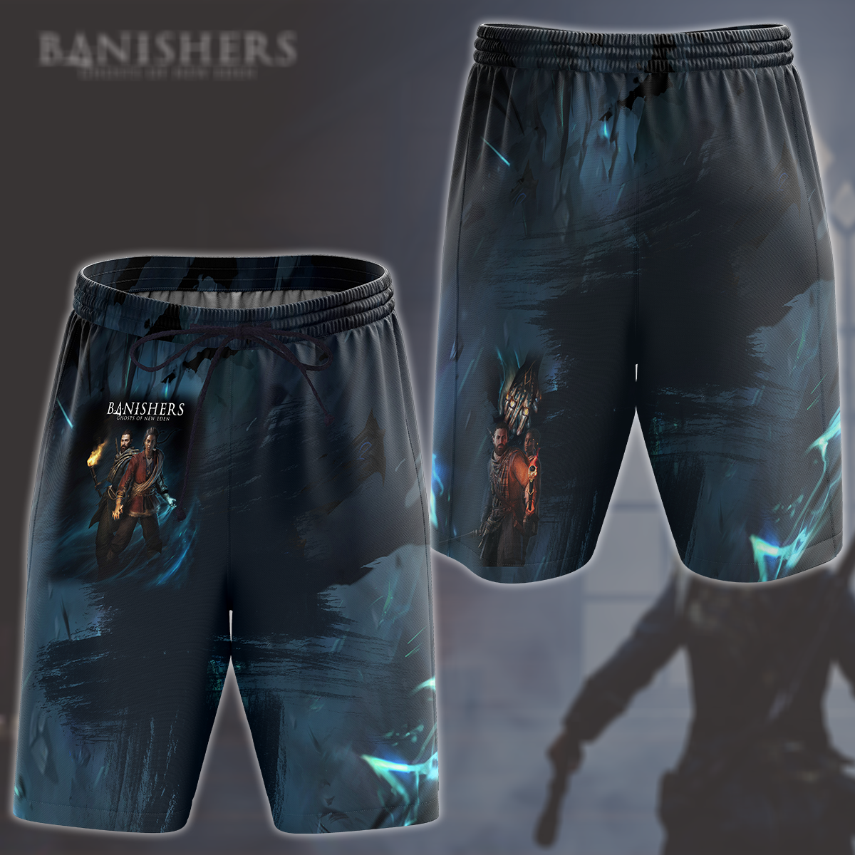 Banishers: Ghosts of New Eden Video Game All Over Printed T-shirt Tank Top Zip Hoodie Pullover Hoodie Hawaiian Shirt Beach Shorts Joggers Beach Shorts S