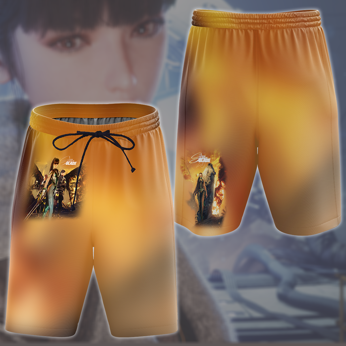 Stellar Blade Video Game All Over Printed T-shirt Tank Top Zip Hoodie Pullover Hoodie Hawaiian Shirt Beach Shorts Joggers Beach Shorts S