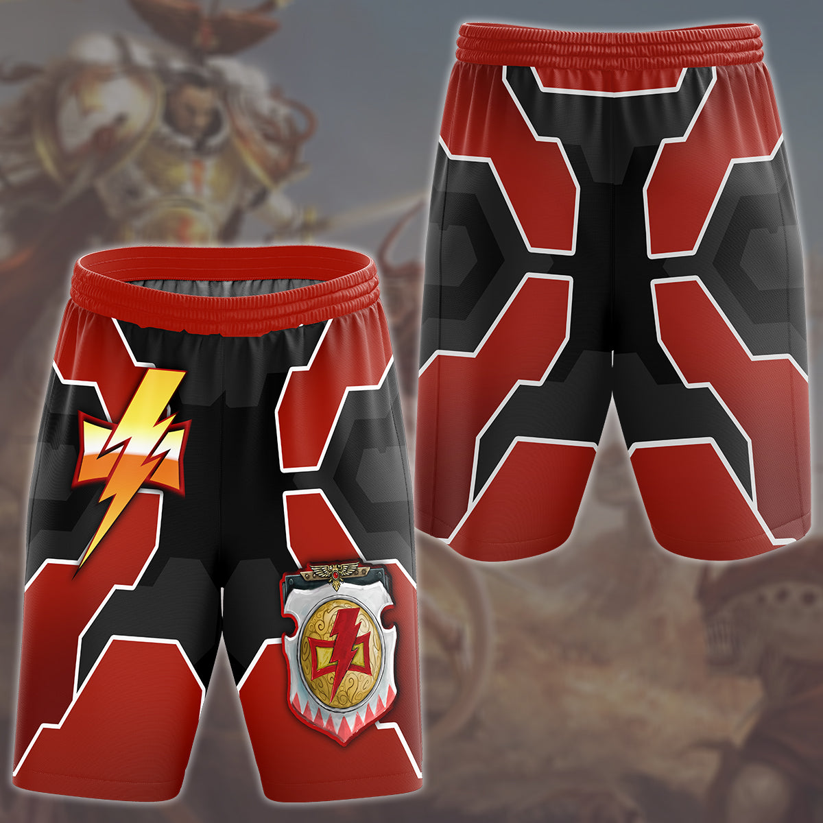 Warhammer 40K White Scars Video Game All Over Printed T-shirt Tank Top Zip Hoodie Pullover Hoodie Hawaiian Shirt Beach Shorts Joggers Beach Shorts S
