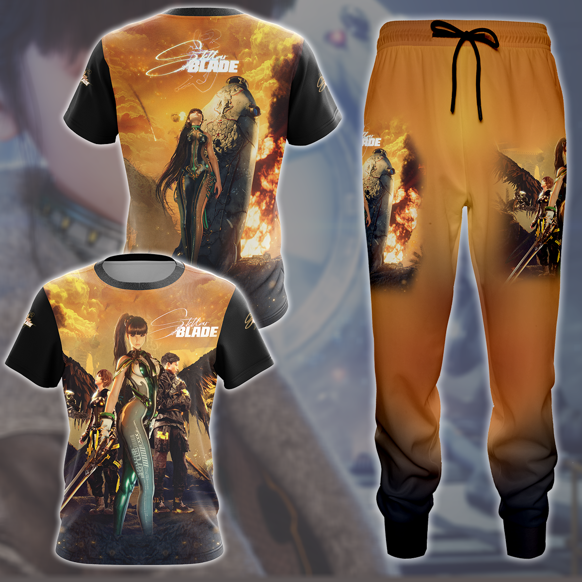 Stellar Blade Video Game All Over Printed T-shirt Tank Top Zip Hoodie Pullover Hoodie Hawaiian Shirt Beach Shorts Joggers