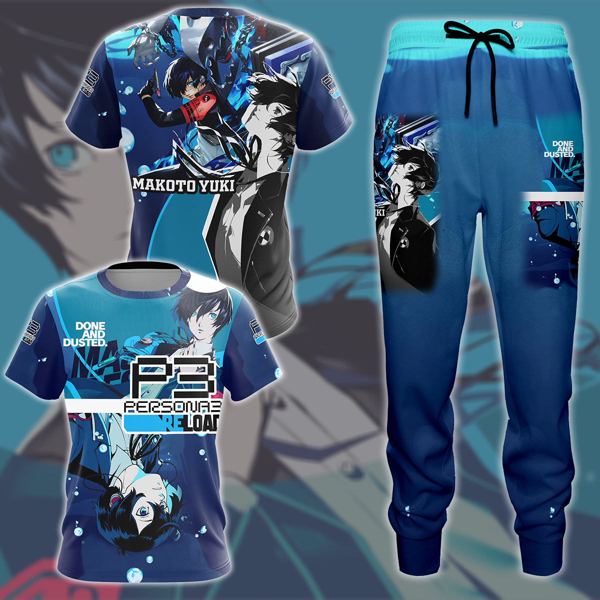 Persona 3 Reload Makoto Yuki Video Game All Over Printed T-shirt Tank Top Zip Hoodie Pullover Hoodie Hawaiian Shirt Beach Shorts Joggers
