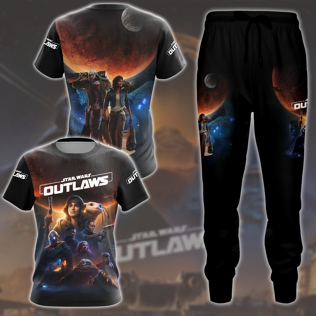 Star Wars Outlaws Video Game All Over Printed T-shirt Tank Top Zip Hoodie Pullover Hoodie Hawaiian Shirt Beach Shorts Joggers