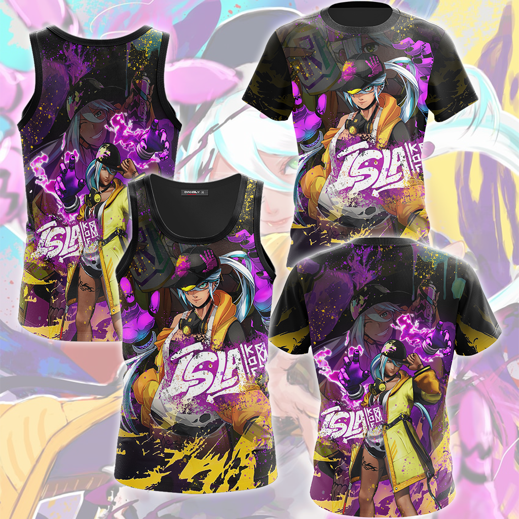 The King of Fighters XV Isla of Rubicon Video Game All Over Printed T-shirt Tank Top Zip Hoodie Pullover Hoodie Hawaiian Shirt Beach Shorts Joggers