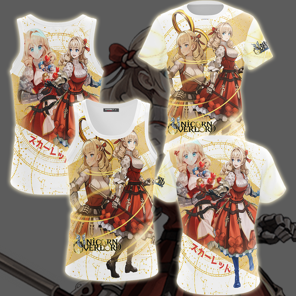 Unicorn Overlord Scarlett Video Game All Over Printed T-shirt Tank Top Zip Hoodie Pullover Hoodie Hawaiian Shirt Beach Shorts Joggers