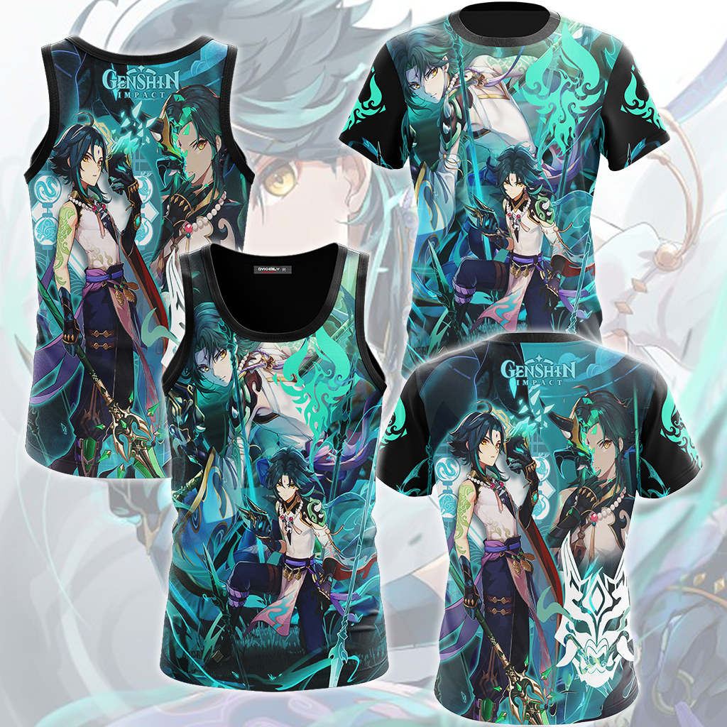 Genshin Impact Xiao Video Game All Over Printed T-shirt Tank Top Zip Hoodie Pullover Hoodie Hawaiian Shirt Beach Shorts Joggers