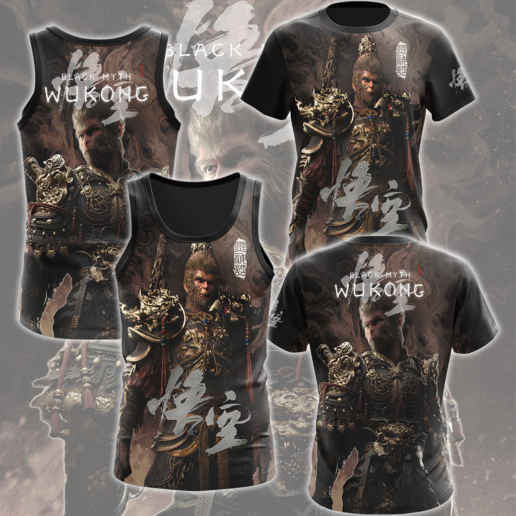 Black Myth: Wukong Video Game All Over Printed T-shirt Tank Top Zip Hoodie Pullover Hoodie Hawaiian Shirt Beach Shorts Joggers