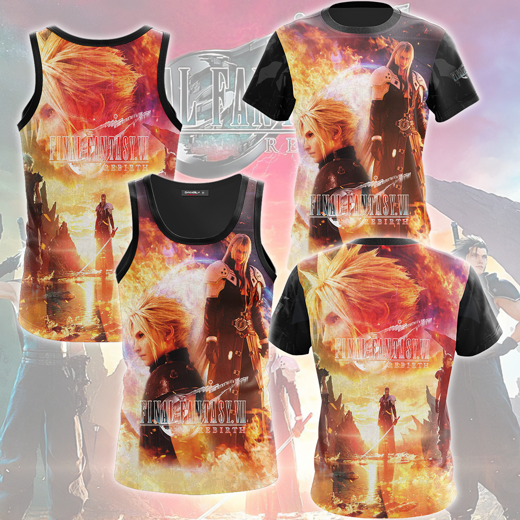 Final Fantasy VII Rebirth Video Game All Over Printed T-shirt Tank Top Zip Hoodie Pullover Hoodie Hawaiian Shirt Beach Shorts Joggers