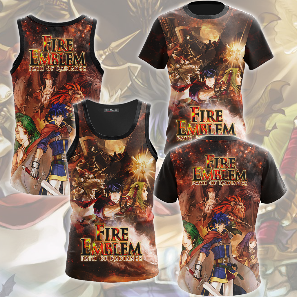 Fire Emblem Path of Radiance Video Game All Over Printed T-shirt Tank Top Zip Hoodie Pullover Hoodie Hawaiian Shirt Beach Shorts Joggers