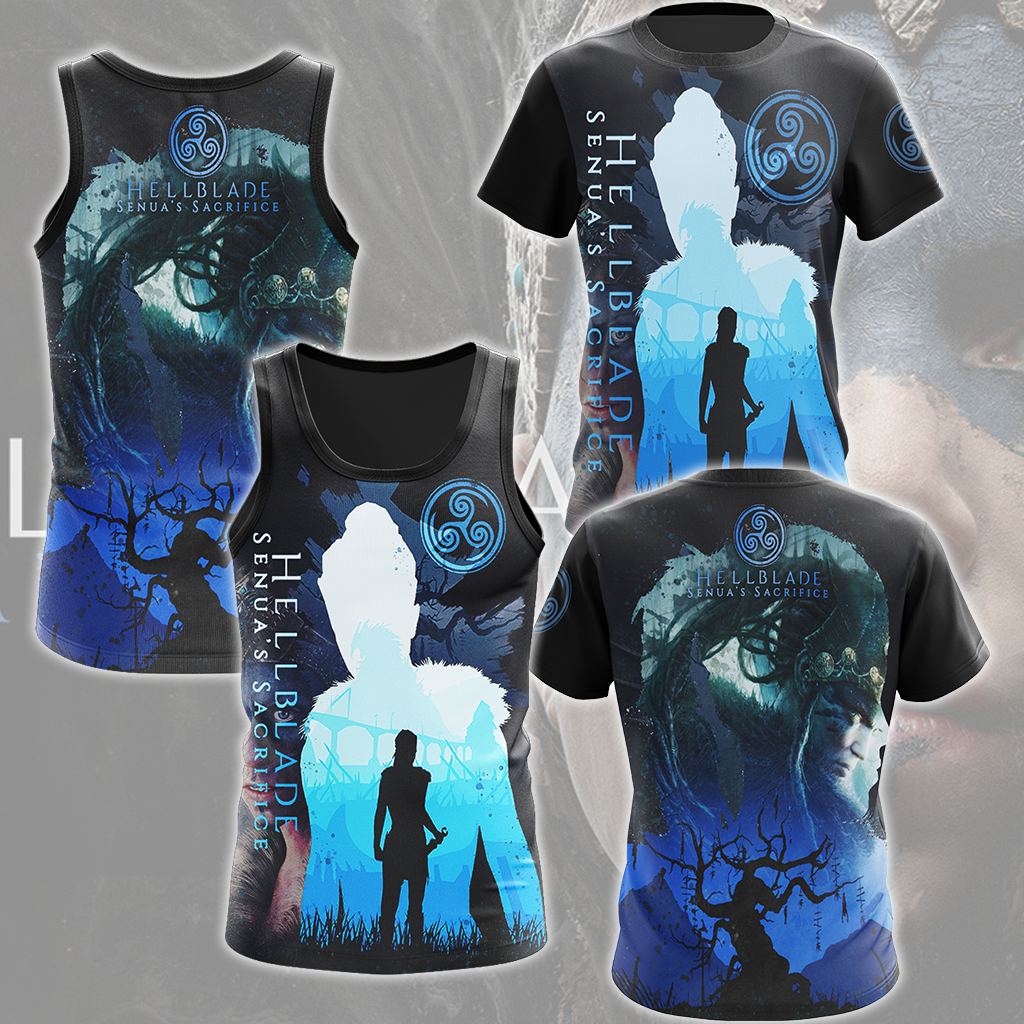 Hellblade: Senua's Sacrifice Video Game All Over Printed T-shirt Tank Top Zip Hoodie Pullover Hoodie Hawaiian Shirt Beach Shorts Joggers