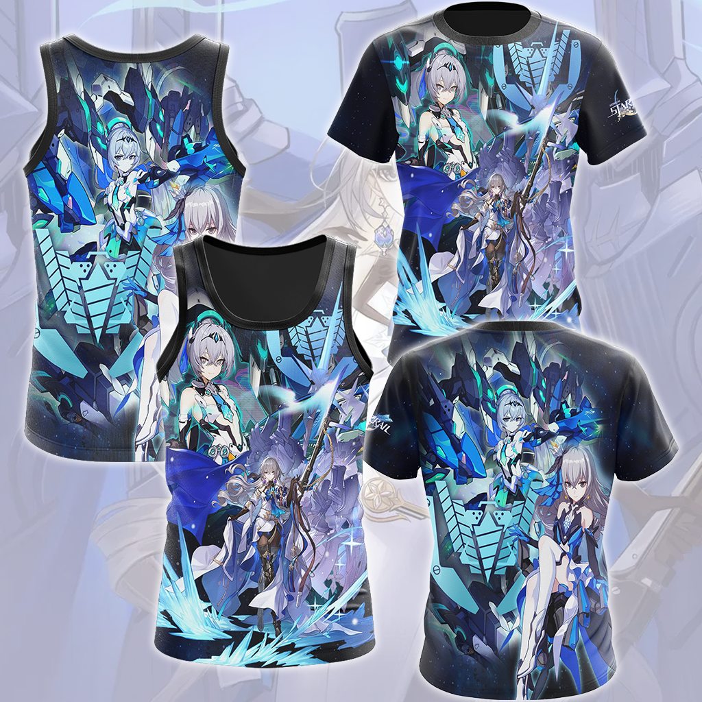 Honkai: Star Rail Bronya Video Game All Over Printed T-shirt Tank Top Zip Hoodie Pullover Hoodie Hawaiian Shirt Beach Shorts Joggers
