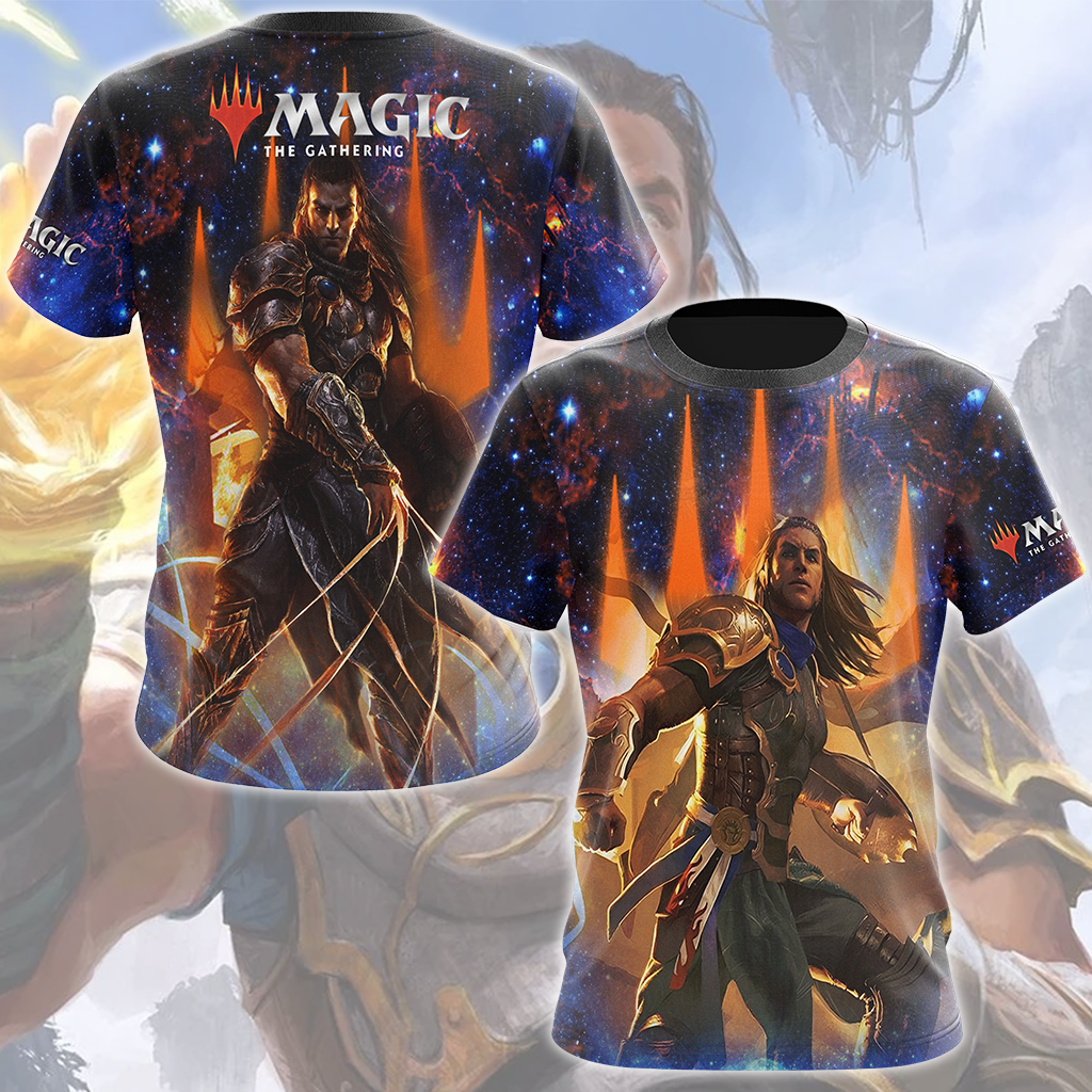 Magic: The Gathering Gideon Jura Video Game All Over Printed T-shirt Tank Top Zip Hoodie Pullover Hoodie Hawaiian Shirt Beach Shorts Joggers T-shirt S