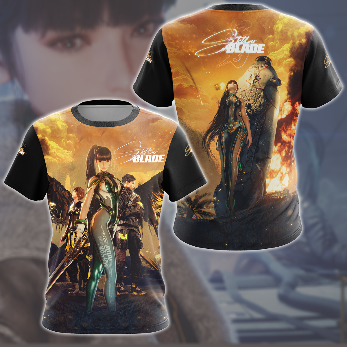 Stellar Blade Video Game All Over Printed T-shirt Tank Top Zip Hoodie Pullover Hoodie Hawaiian Shirt Beach Shorts Joggers T-shirt S