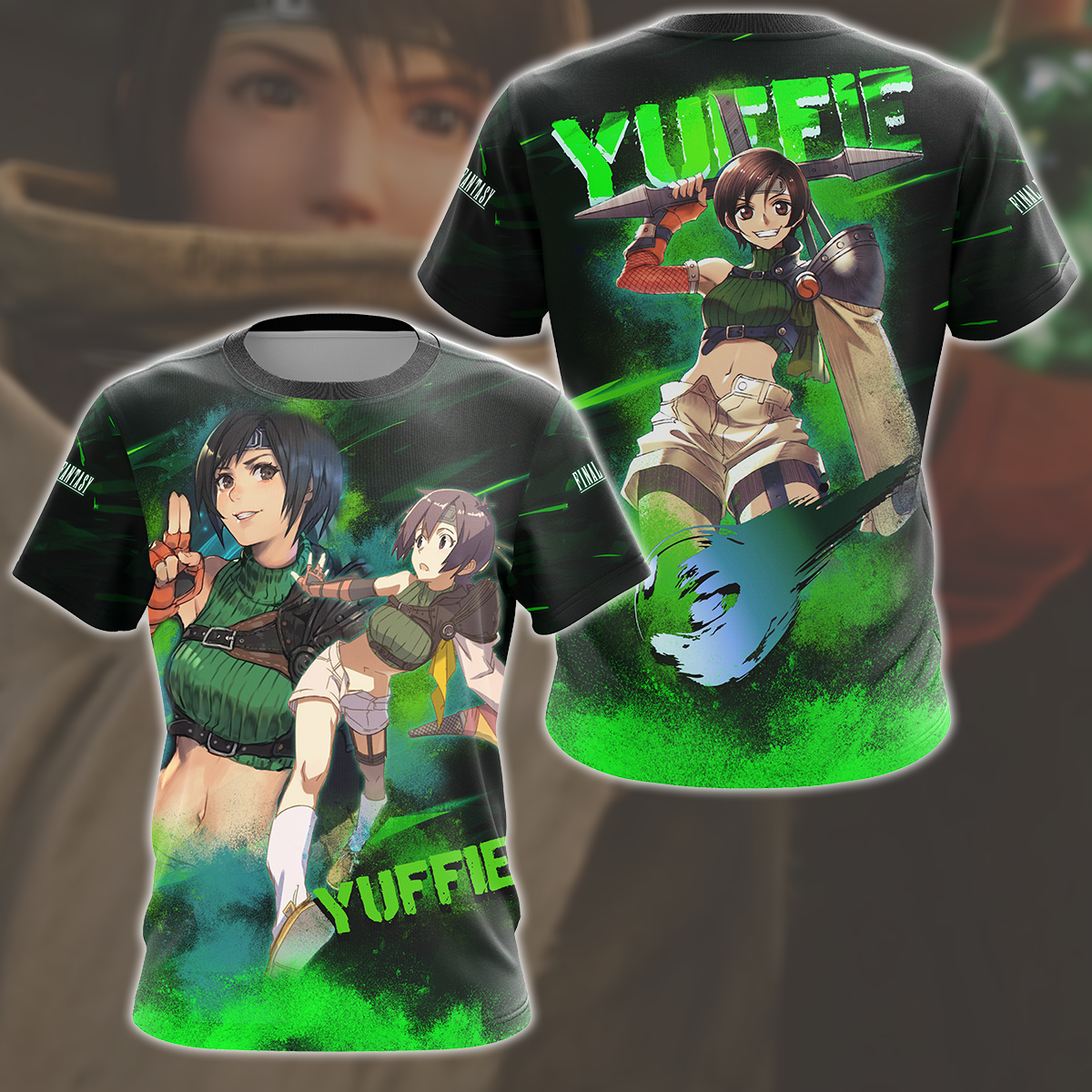 Final Fantasy VII Rebirth Yuffie Kisaragi Video Game All Over Printed T-shirt Tank Top Zip Hoodie Pullover Hoodie Hawaiian Shirt Beach Shorts Joggers T-shirt S