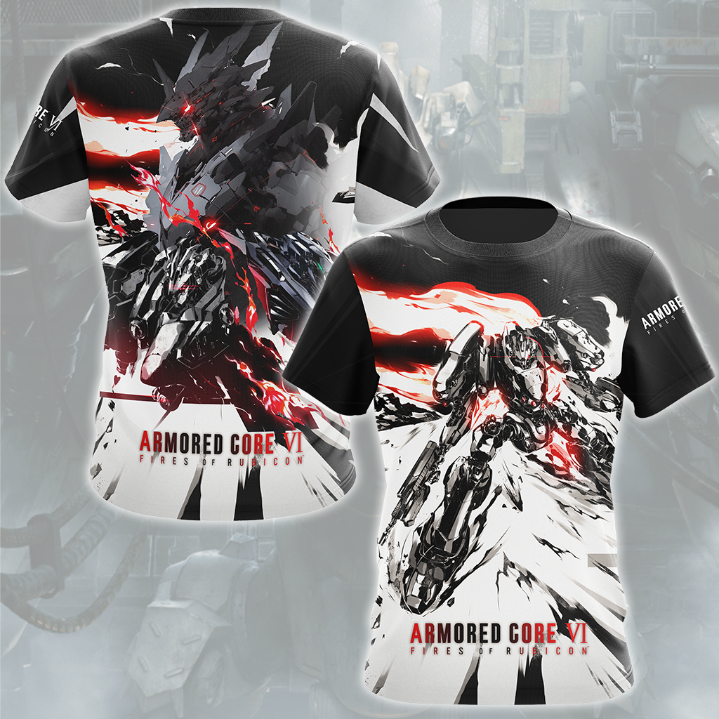 Armored Core VI: Fires of Rubicon Video Game All Over Printed T-shirt Tank Top Zip Hoodie Pullover Hoodie Hawaiian Shirt Beach Shorts Joggers T-shirt S