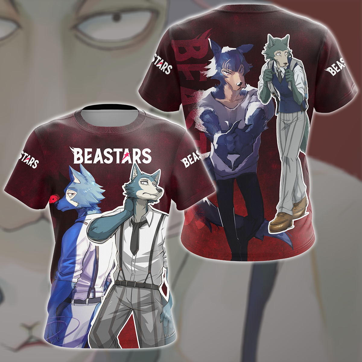 BEASTARS Anime All Over Printed T-shirt Tank Top Zip Hoodie Pullover Hoodie Hawaiian Shirt Beach Shorts Joggers T-shirt S