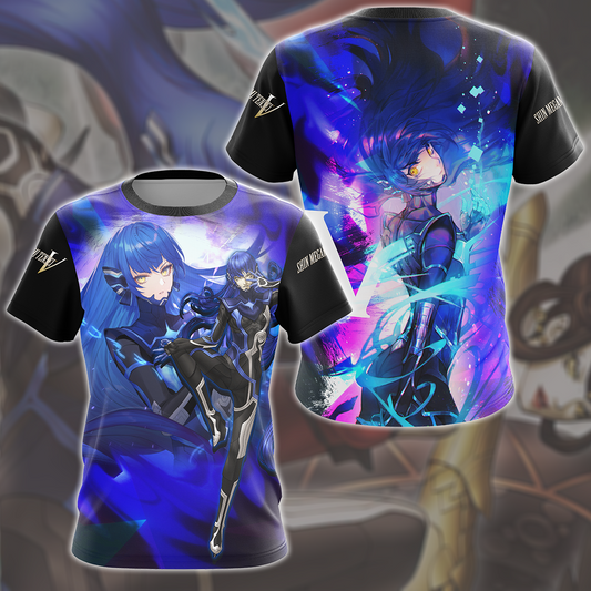 Shin Megami Tensei V Video Game All Over Printed T-shirt Tank Top Zip Hoodie Pullover Hoodie Hawaiian Shirt Beach Shorts Joggers T-shirt S
