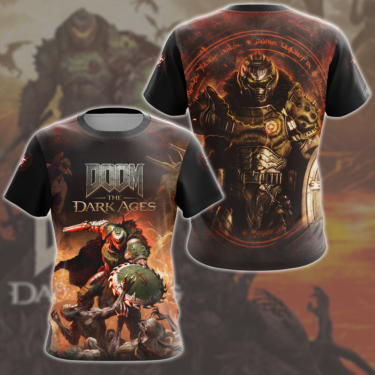 Doom: The Dark Ages Video Game All Over Printed T-shirt Tank