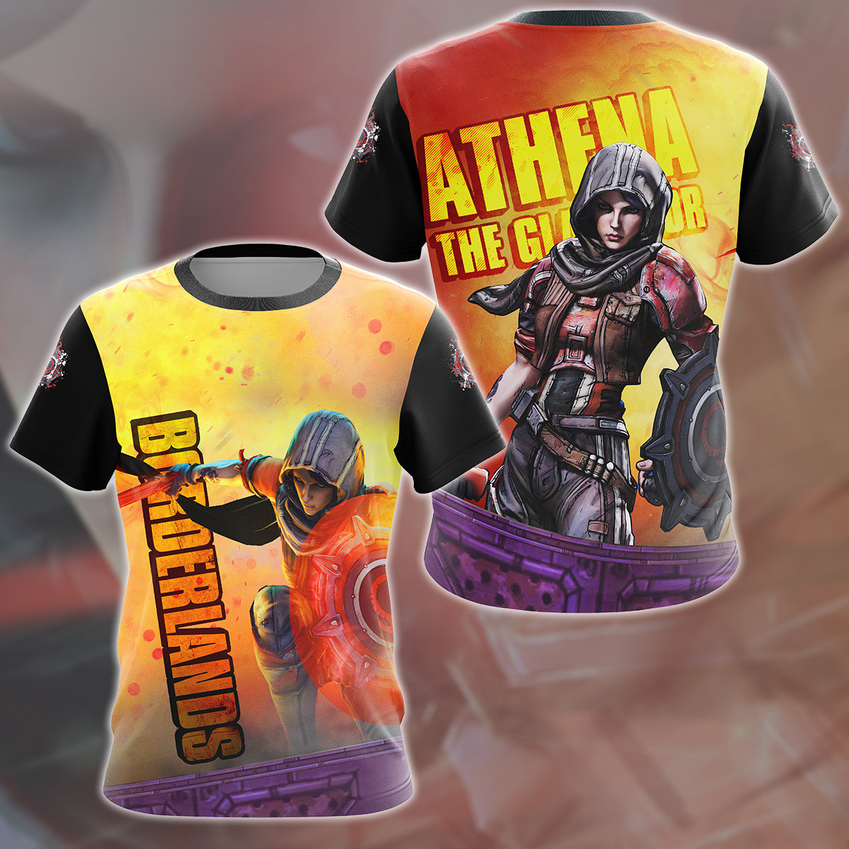 Borderlands Athena Video Game All Over Printed T-shirt Tank Top Zip Hoodie Pullover Hoodie Hawaiian Shirt Beach Shorts Joggers T-shirt S